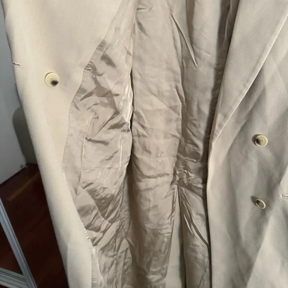 ZARA Light Tan Double Breasted Coat - Picture 7 of 7